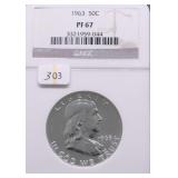 1963 NGC PF67 FRANKLIN HALF DOLLAR