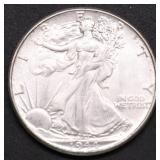 1944 GEM BU WALKING HALF DOLLAR