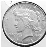 1924 CHOICE BU PEACE DOLLAR