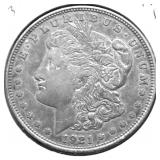 1921 D MORGAN DOLLAR XF
