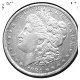 1884 O MORGAN DOLLAR XF