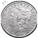 1885 MORGAN DOLLAR XF