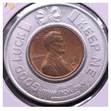 1976 GOOD LUCK TOKEN CHOICE BU RB