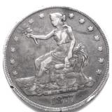 1877 TRADE DOLLAR VF