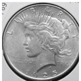 1925 PEACE DOLLAR AU