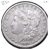 1881 MORGAN DOLLAR VF