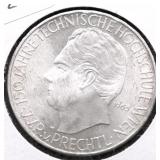 1965 AUSTRIA SILVER 25 SCHILLINGS GEM