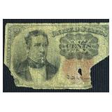 1874 US FRACTIONAL 10 CENTS LOW GRADE