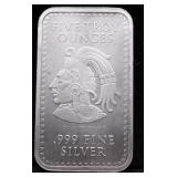 5 OZ .999 SILVER BAR