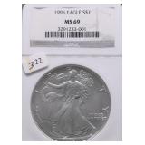 1995 NGC MS69 SILVER EAGLE