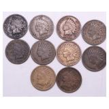 10 INDIAN HEAD CENTS