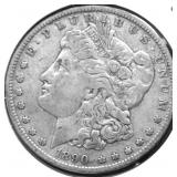 1890 O MORGAN DOLLAR VF