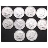 10 40 % SILVER HALF DOLLARS