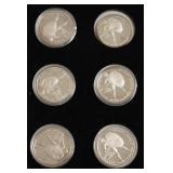 6// 1 OZ .999 SILVER DESERT STORM ROUNDS W BOX