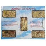 5 VINTAGE SILVER ART BARS