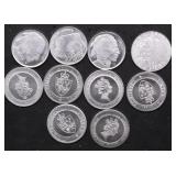 10// 1/10 OZ .999 SILVER ROUNDS