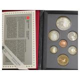 1996 CANADA SILVER PROOF SET W BOX PAPERS PQ