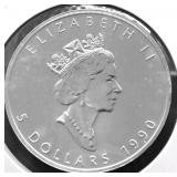 1990 CANADA MAPLE  LEAF GEM