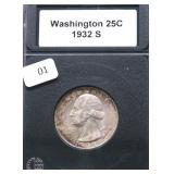 1932 S CHOICE AU WASHINGTON QUARTER