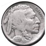 1831 S BUFFALO NICKEL VF