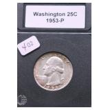 1953 GEM BU WASHINGTON QUARTER