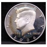 2006 S SILVER PROOF KENENDY HALF DOLLAR