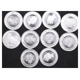 10// 1/10 OZ .999 SILVER ROUNDS
