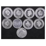 9// 1/10 OZ .999 SILVER ROUNDS