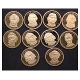 10// PROOF PRESIDENT DOLLARS