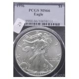 1996 PCGS MS66 SILVER EAGLE