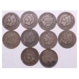 10 INDIAN HEAD CENTS
