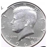 1968 S PROOF KENNEDY HALF DOLLAR