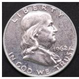1962 PROOF FRANKLIN HALF DIOLLAR
