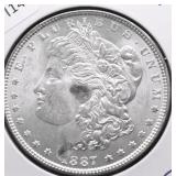 1887 CHOICE BU MORGAN DOLLAR
