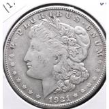 1921 MORGAN DOLLAR VF