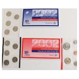 2002 MINT SET P D MINTS  NOT COMPLETE
