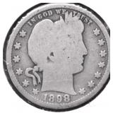 1898 BARBER QUARTER G