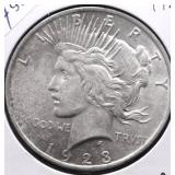 1923 PEACE DOLLAR AU