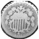 1875 SHIELD NICKEL G