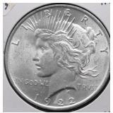 1922 CHOICE BU PEACE DOLLAR