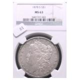 1878 S NGC MS63 MORGAN DOLLAR