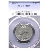 1968 S PCGS PF69 WASHINGTON QUARTER