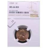 1959 NGC MS66 RED LINCOLN CENT