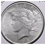 1925 PEACE DOLLAR AU