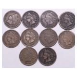 10 INDIAN HEAD CENTS