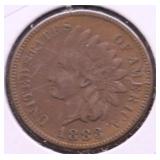 1883 INDIAN HEAD CENT XF