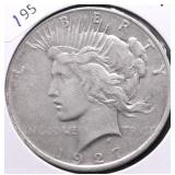 1927 D PEACE DOLLAR XF