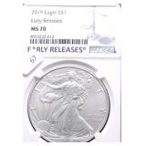 2019 NGC MS70 SILVER EAGLE
