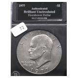 1977 GEM BU IKE DOLLAR
