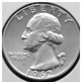 1962 PROOF WASHINGTON QUARTER